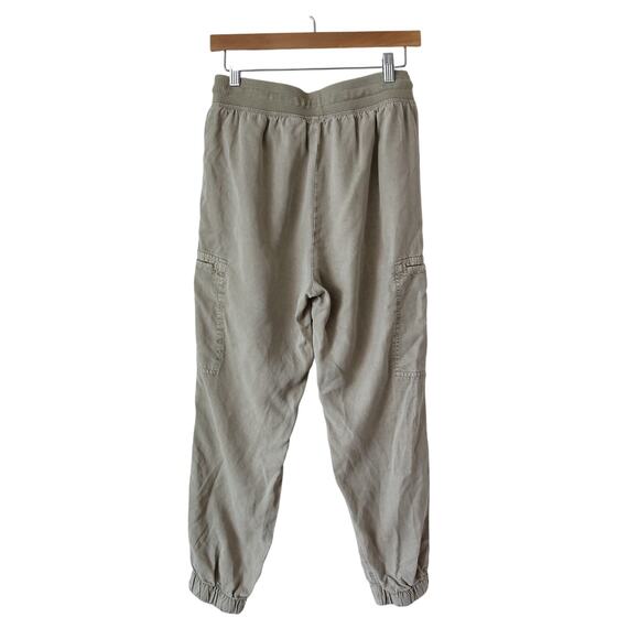 Aerie Khaki Tan Cargo Lightweight Stretch Elastic Waist Jogger Pants size S - Picture 2 of 3